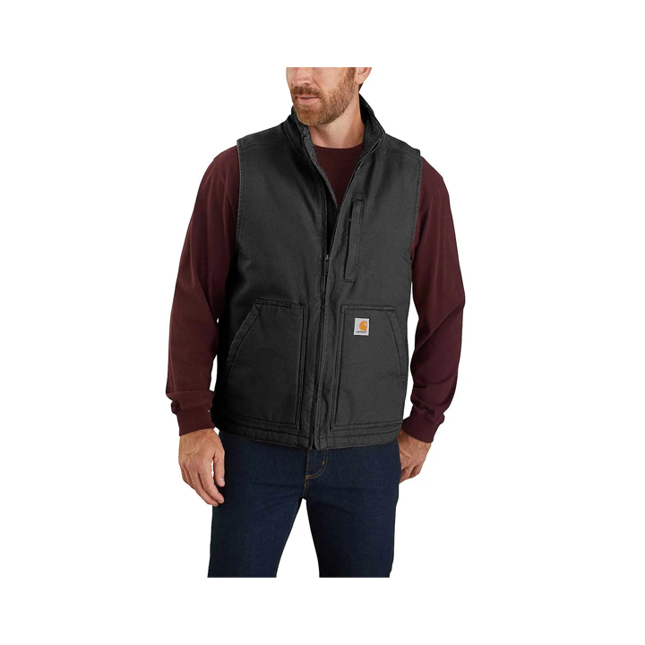 Carhartt 104277 Loose Fit Washed Duck Sherpa béléses mellény | CoolGear.hu