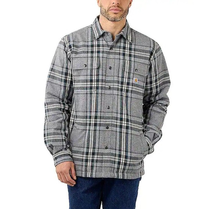 Carhartt 105430 Relaxed Fit sherpa béléses flanel kabát | CoolGear.hu