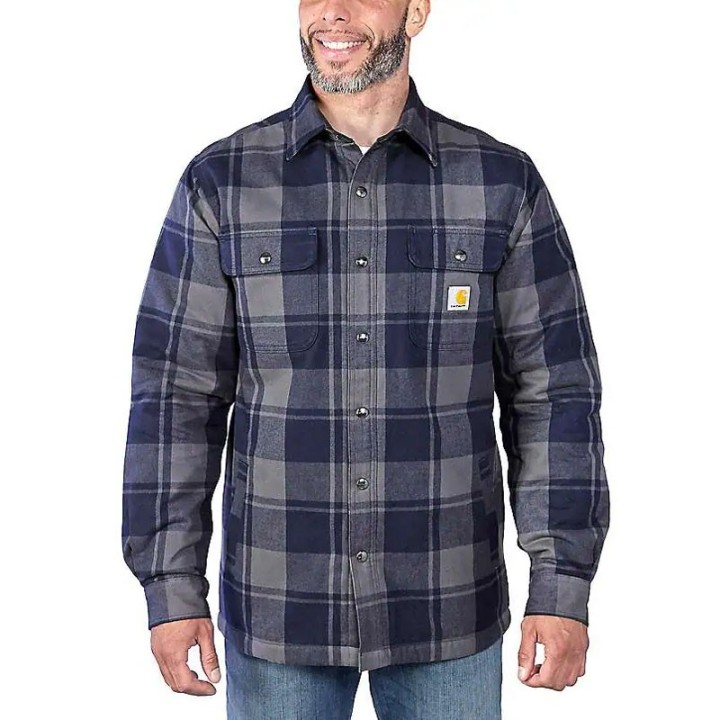 Carhartt 105939 Relaxed Fit sherpa béléses flanel kabát | CoolGear.hu