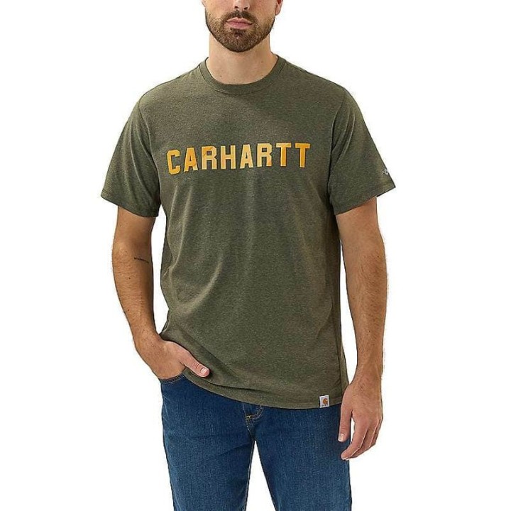 Carhartt 105203 Force® Relaxed Fit Block Logo Graphic póló | CoolGear.hu