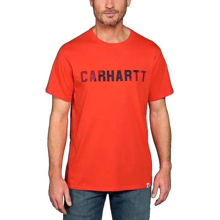 Carhartt 105203 Force® Relaxed Fit Block Logo Graphic póló | CoolGear.hu